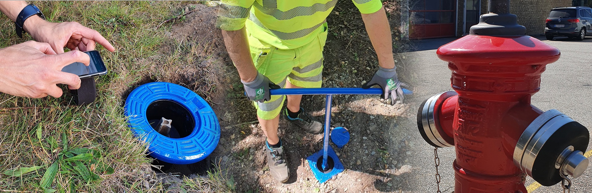 Installation of VIDI Positioner and VIDI Cap used for monitoring the supply network