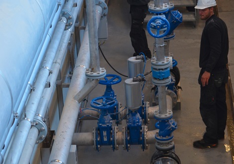 Mariagerfjord installation of AVK valves