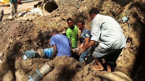 AVK valves used for drinking water supply in Ethiopia