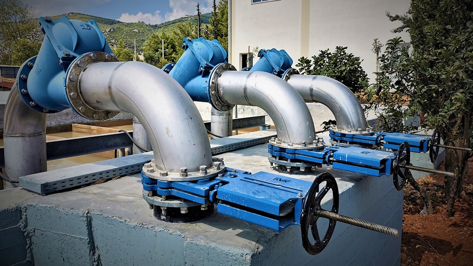 AVK knife gate valves installed in Athens water utility