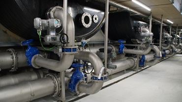 AVK gate valves and butterfly valves installed in the new facility in Aarhus