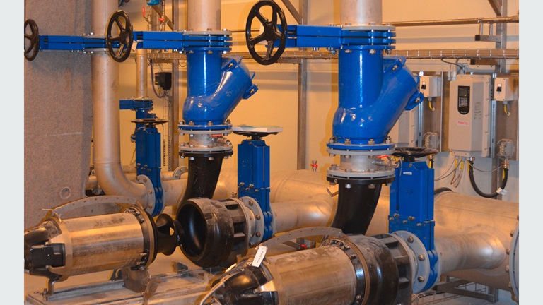 AVK knife valves in Mariagerfjord