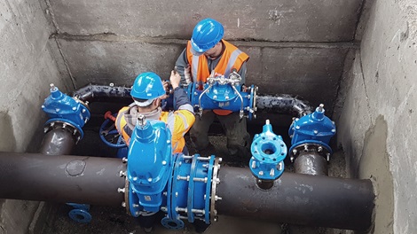 AVK valves used for water management