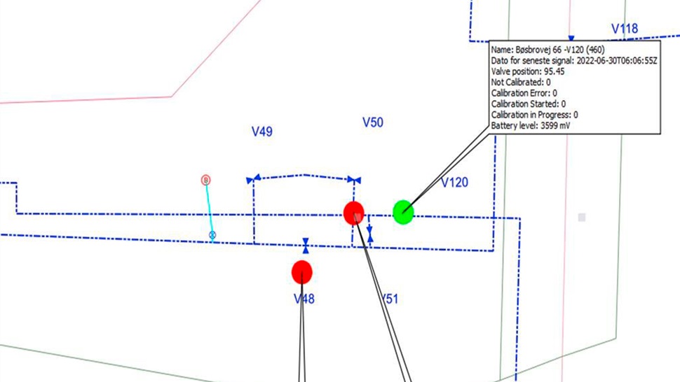 Data delivered from the VIDI Cloud database to GIS map suppliers through open API