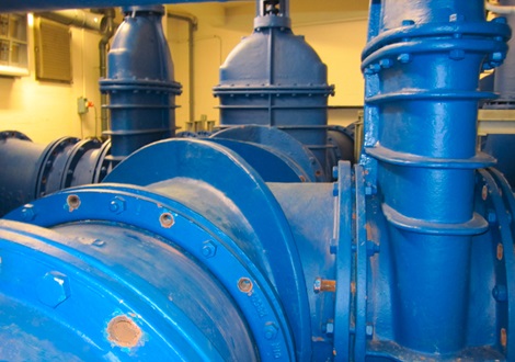 AVK valves used for refurbishment in a water treatment plant