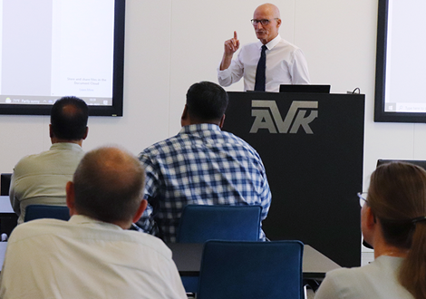 Presentation by Michael Hansen at the AVK Visitor Centre