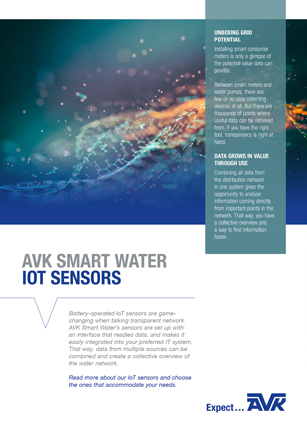 IOT sensor solution AVK smart water management