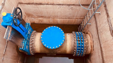 AVK knife gate valve for multi-purpose water management system in Debrecen, Hungary